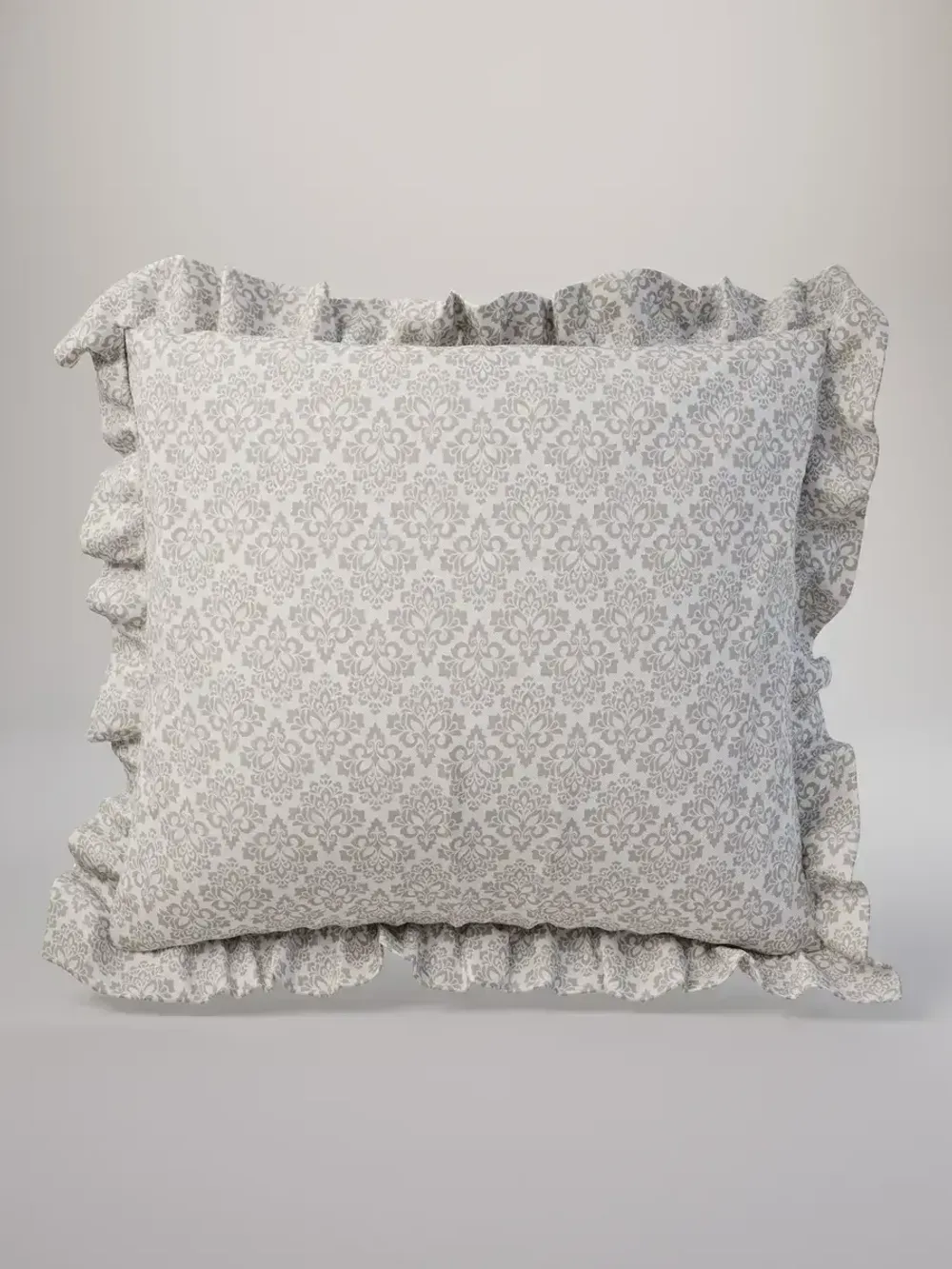 Декоративная наволочка с рюшами, оборками "Классика" 70х70 см, 1 шт, без молнии