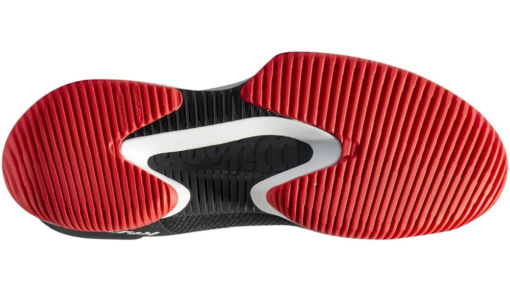 Мужские кроссовки теннисные Wilson Kaos Swift - black/pearl blue/wilson red