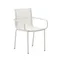 Galdana Штабелируемый садовый стул из белого алюминия
