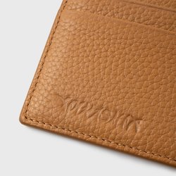 Кардхолдер YMKASHIX грубая кожа коричневый