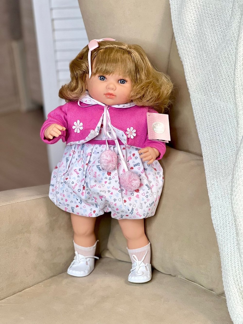 Кукла Berbesa мягконабивная 42см Sandra (4421K)