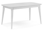 Стол деревянный Woodville Адель 145(190)x80 белый матовый