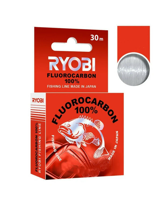Лескa RYOBI 100% FLUORОСАRBON 30m 0,40mm 30m, цвет прозрачный, 9,55kg