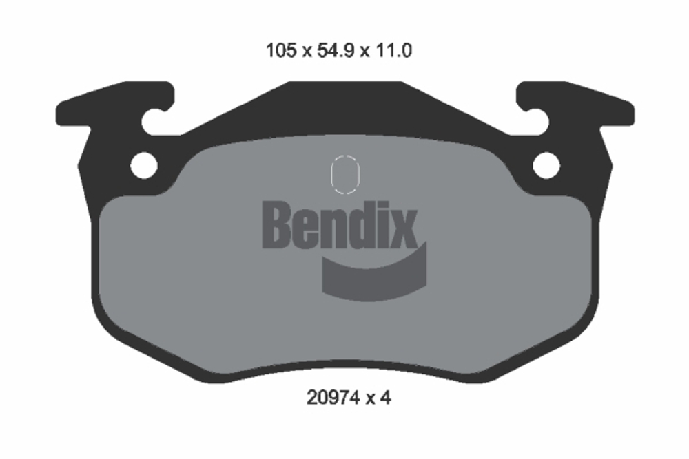 BENDIX Braking - BPD1103-BEN - Brake Pad Set, disc brake