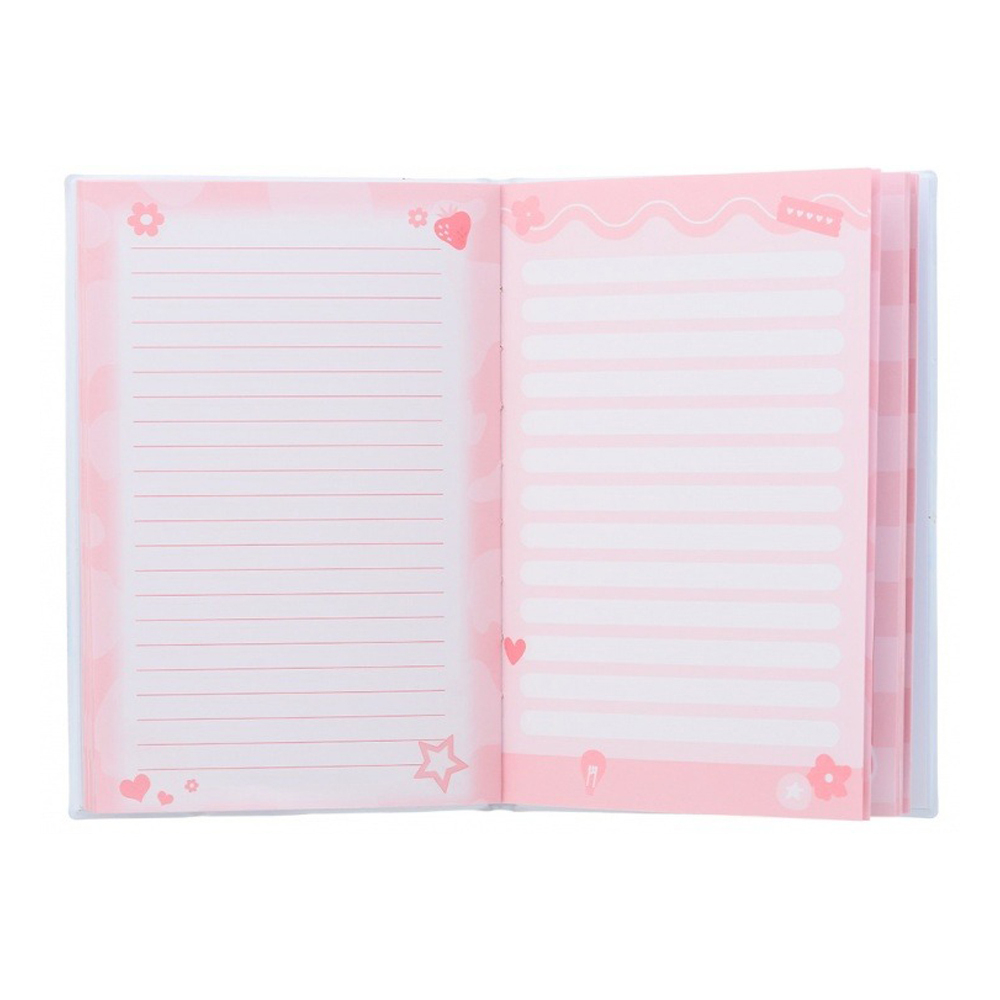 Блокнот Basir, формат А5, серия "Мишка", мягкая обложка, с игрушкой сквиш, 80 листов, размер 21*14 см