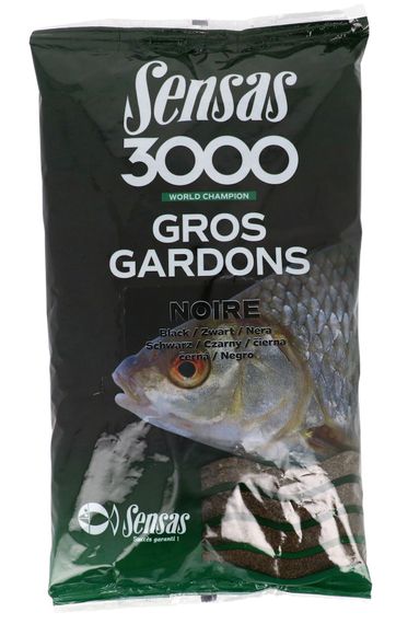 Прикормка Sensas 3000 GROS GARDONS Noir 1кг