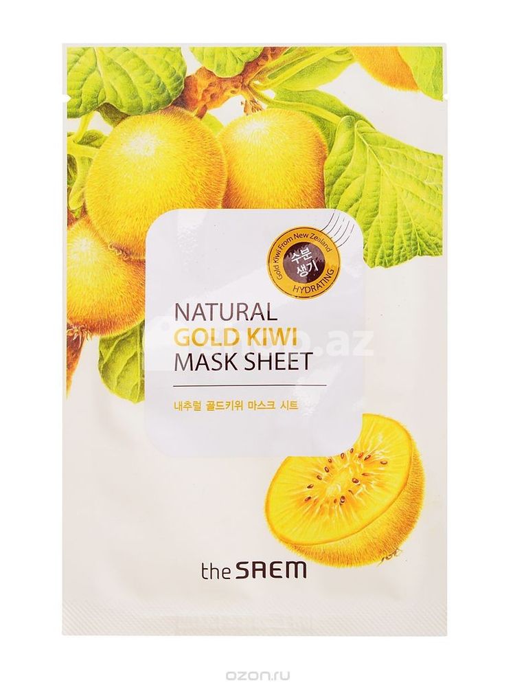 Тканевая маска с экстрактом киви THE SAEM Natural Gold Kiwi Mask Sheet