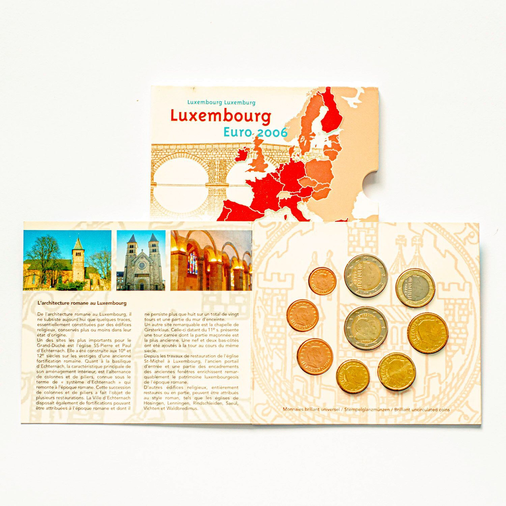 Luxembourg 2006 Year Set + 2 Euro "14th Anniversary of the Birth of Hereditary Grand Duke Guillaume"