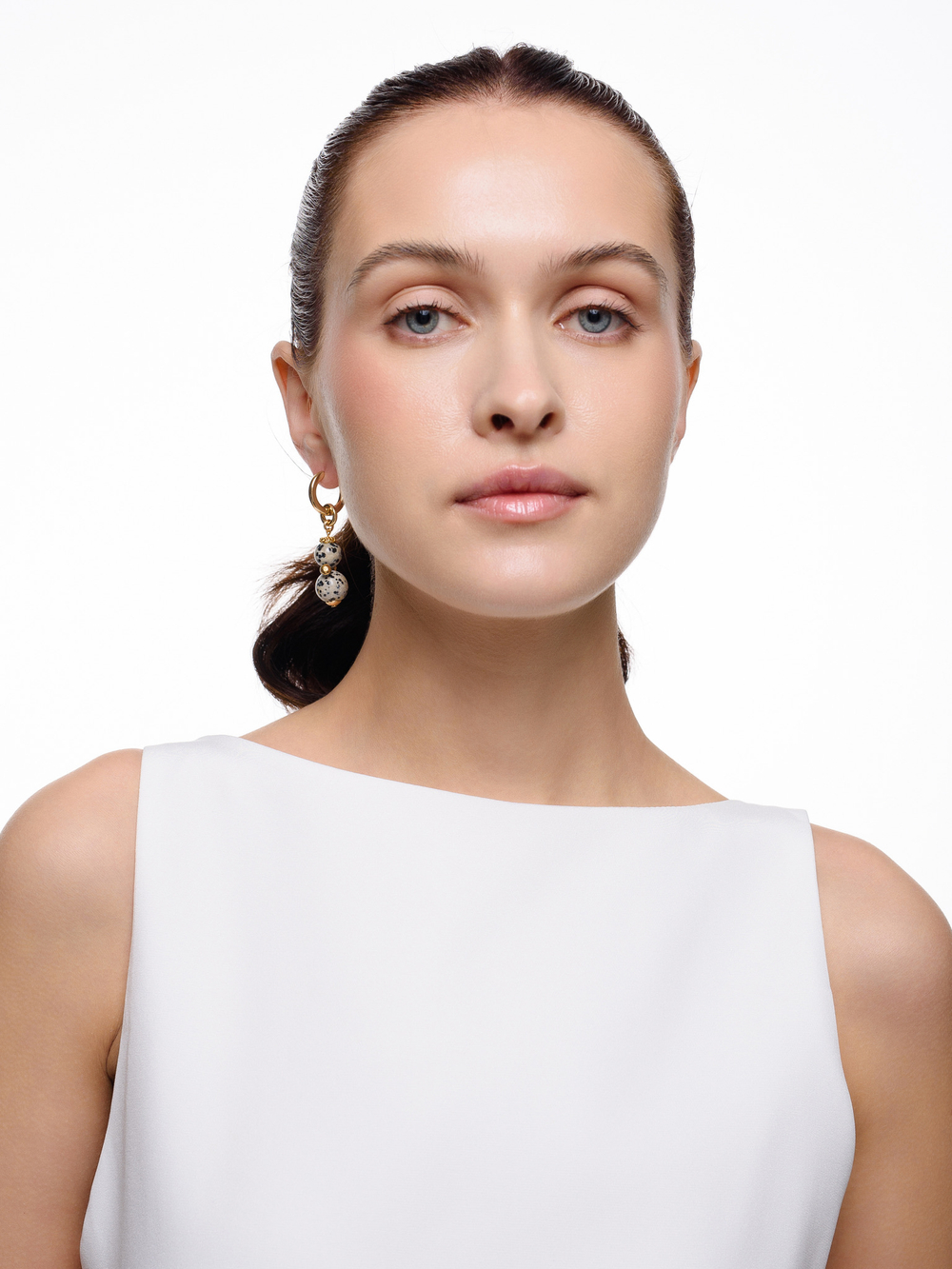 Моносерьга с яшмой