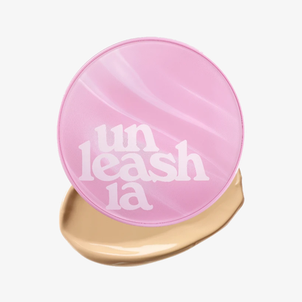 UNLEASHIA Кушон для лица с сияющим финишем Don't Touch Glass Pink Cushion SPF50+ PA++++ 23W With Care