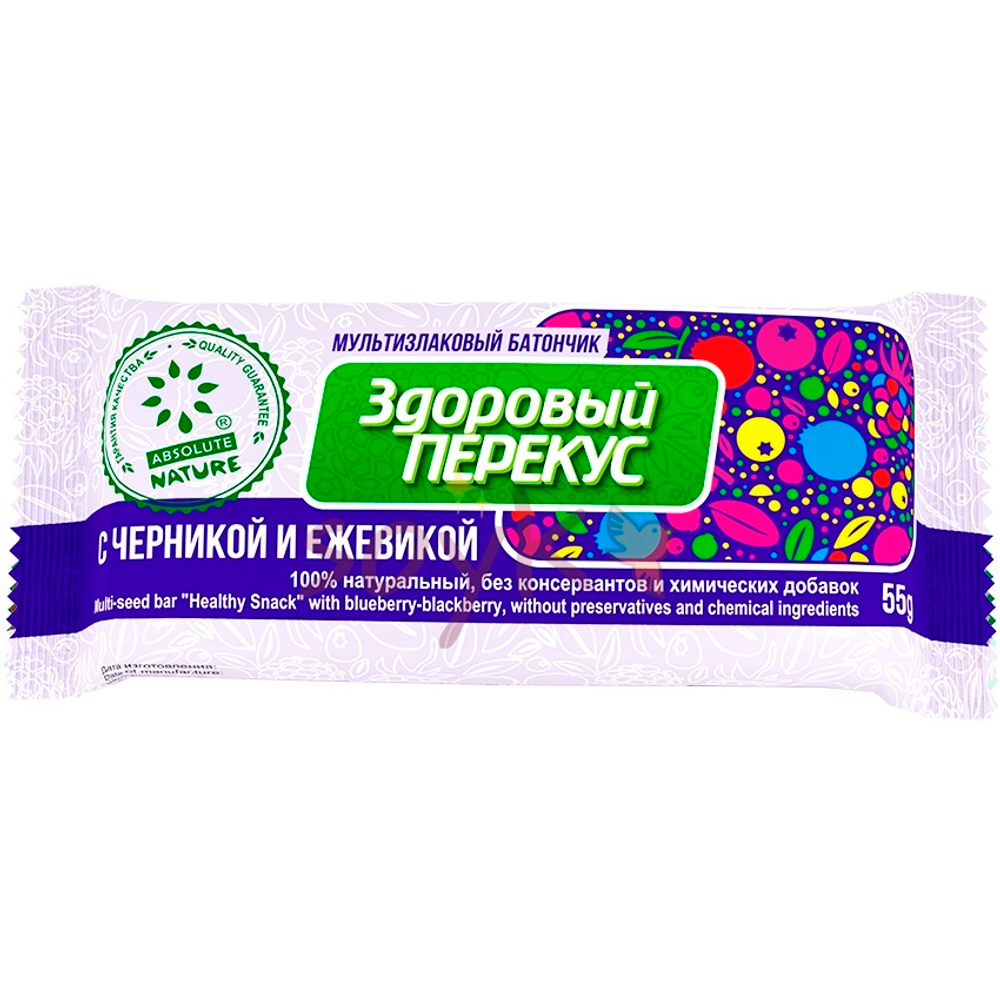 Батончик-мюсли с черникой