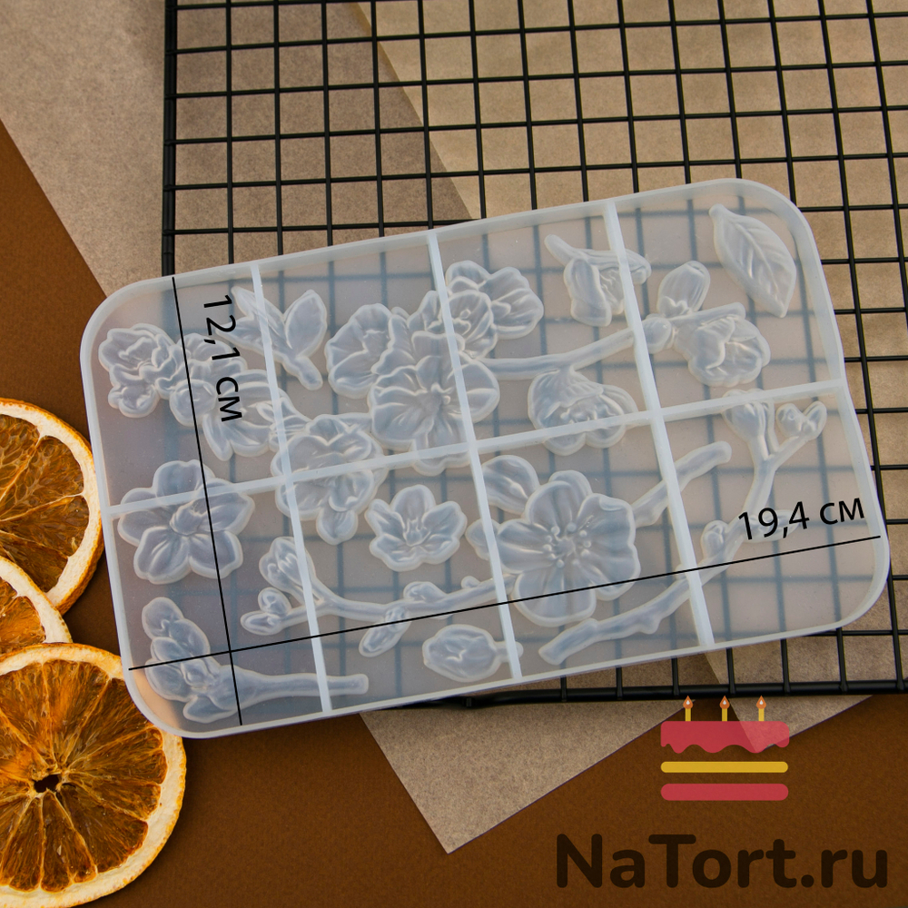 Силиконовый молд «Весенний сад»