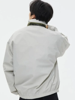 Двусторонняя куртка с высоким воротом