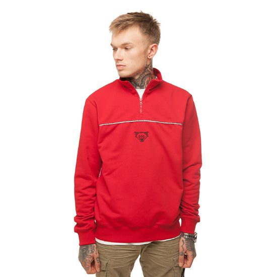 Свитшот ЮНОСТЬ™ с воротом-стойкой  «Красный кот»