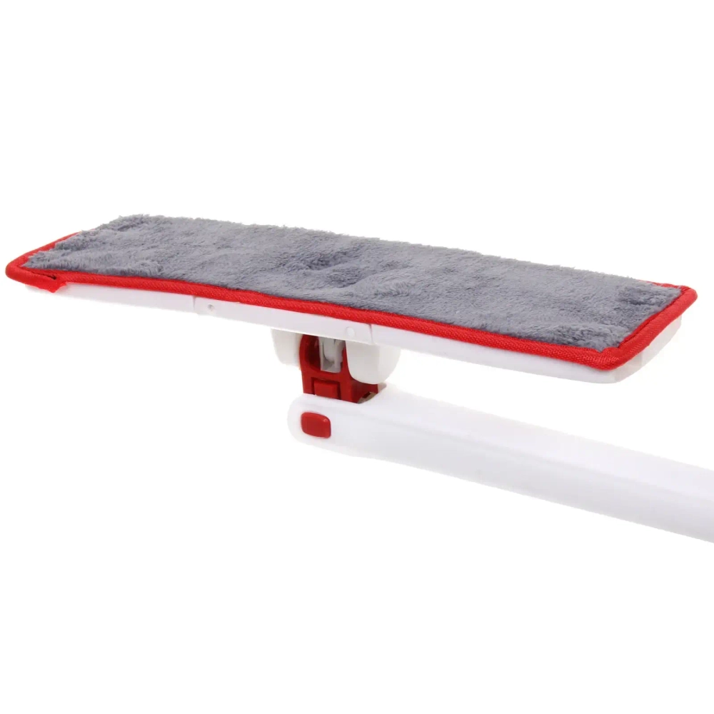 Швабра с отжимом, ручка 125 см. цвет белый в комплекте две насадки