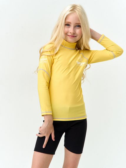 Футболка рашгард лонгслив Sargan Агидель UPF 50+  детская желтая