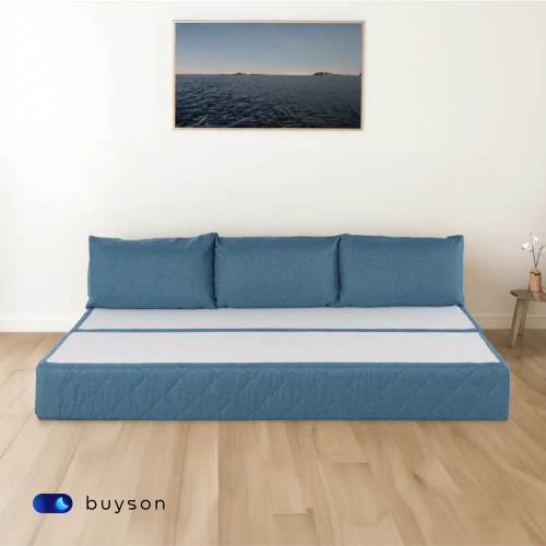 Бескаркасный диван-кровать (трансформер) BuyHit (синий)