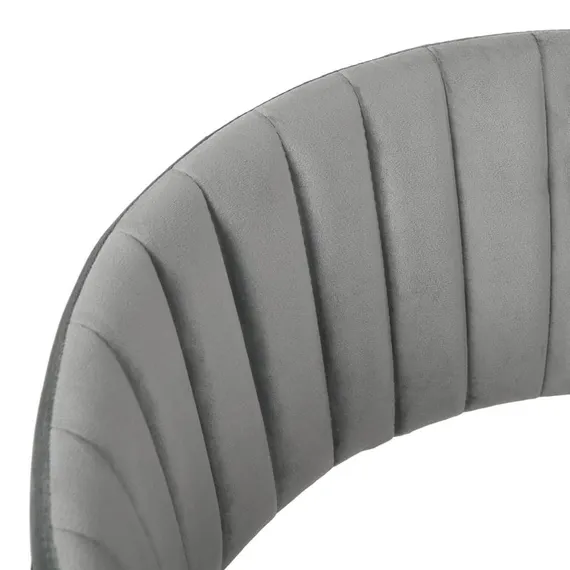 Стул Turin серый велюр с золотыми ножками