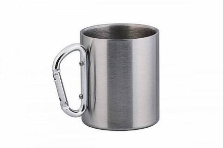Кружка из нержавеющей стали с карабином