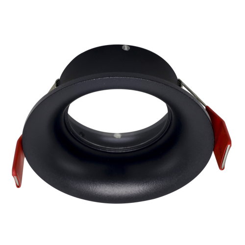 ST257.408.01 Св-к встр. Черный GU10 1*50W  IP65 D93xH53 220V Без ламп