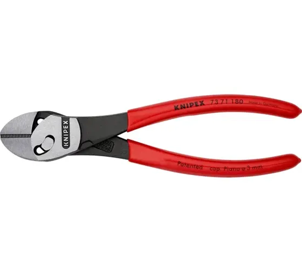 KNIPEX TwinForce бокорезы, рез: провол. мягк. d 5.5 мм, провол. ср. d 4.6 мм, твёрд. d 3.2 мм, роял.