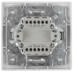 Выключатель Intro Plano 1-104-01 двухклавишный 10А-250В IP20 СУ белый