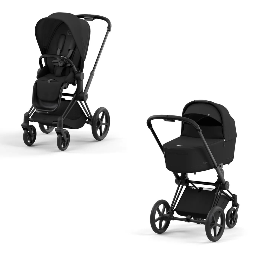 Коляска Cybex Priam IV 2 в 1 цвет Sepia Black на шасси Matt Black