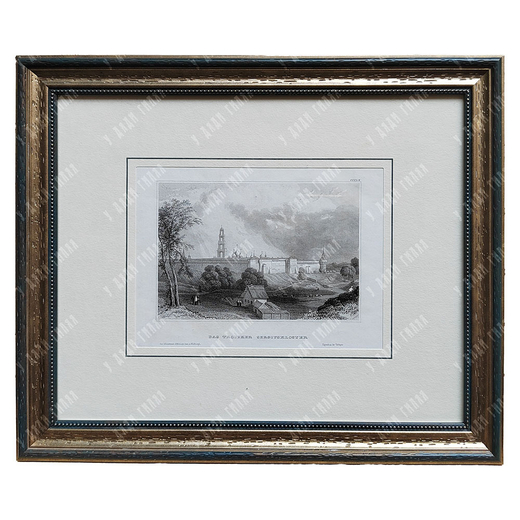 Альберт Генри Пейн. Троице-Сергиева Лавра. 1841. Гравюра на стали. Германия.