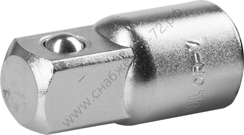 KRAFTOOL 3/8″M x 1/4″F, увеличивающий адаптер для торцовых головок (27840)