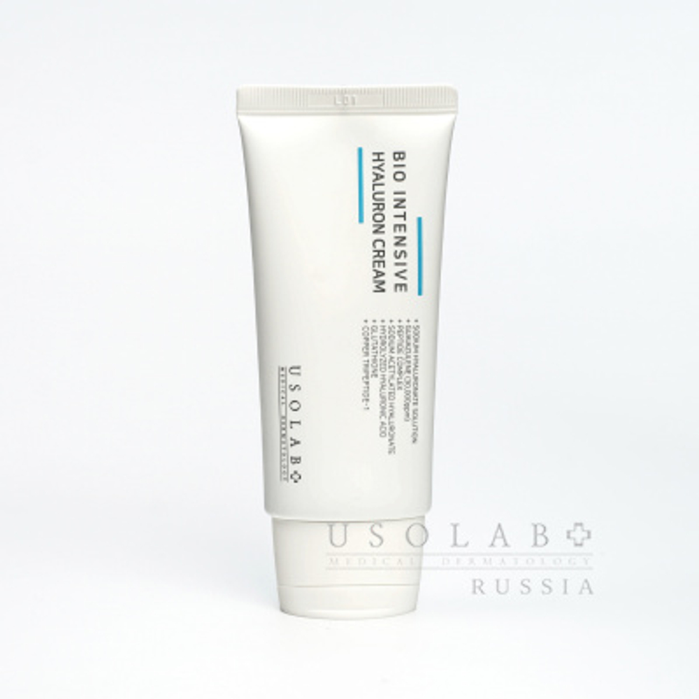 USOLAB Крем для лица увлажняющий пептидный, 50 мл | Bio Intensive Hyaluron Cream