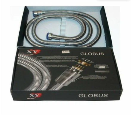 Шланг для душа "Globus" 1,5-1,7 1/2(имп)-1/2(имп) конус дв.зажим