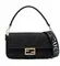 Сумка через плечо Fendi Baguette с логотипом FF черный