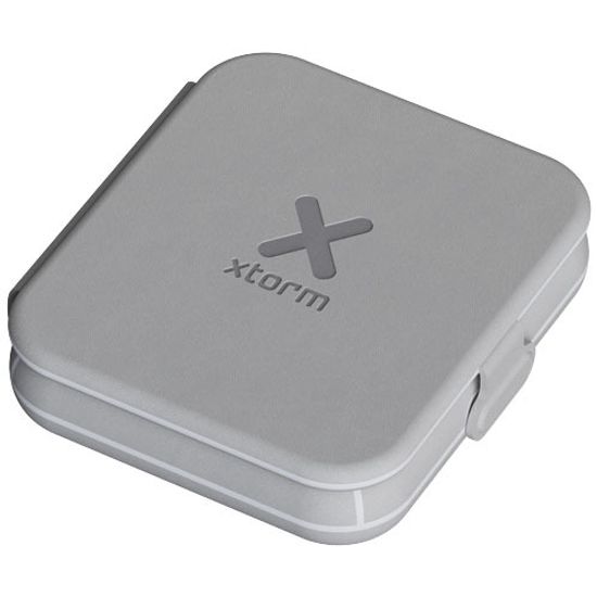 Xtorm XWF21 складное беспроводное дорожное зарядное устройство «2-в-1» мощностью 15 Вт