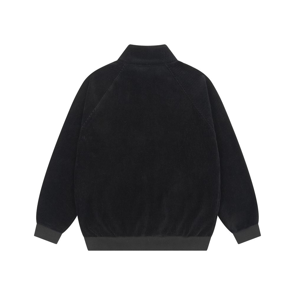 Толстовка Ymkashix Puff Zip велюровая черная