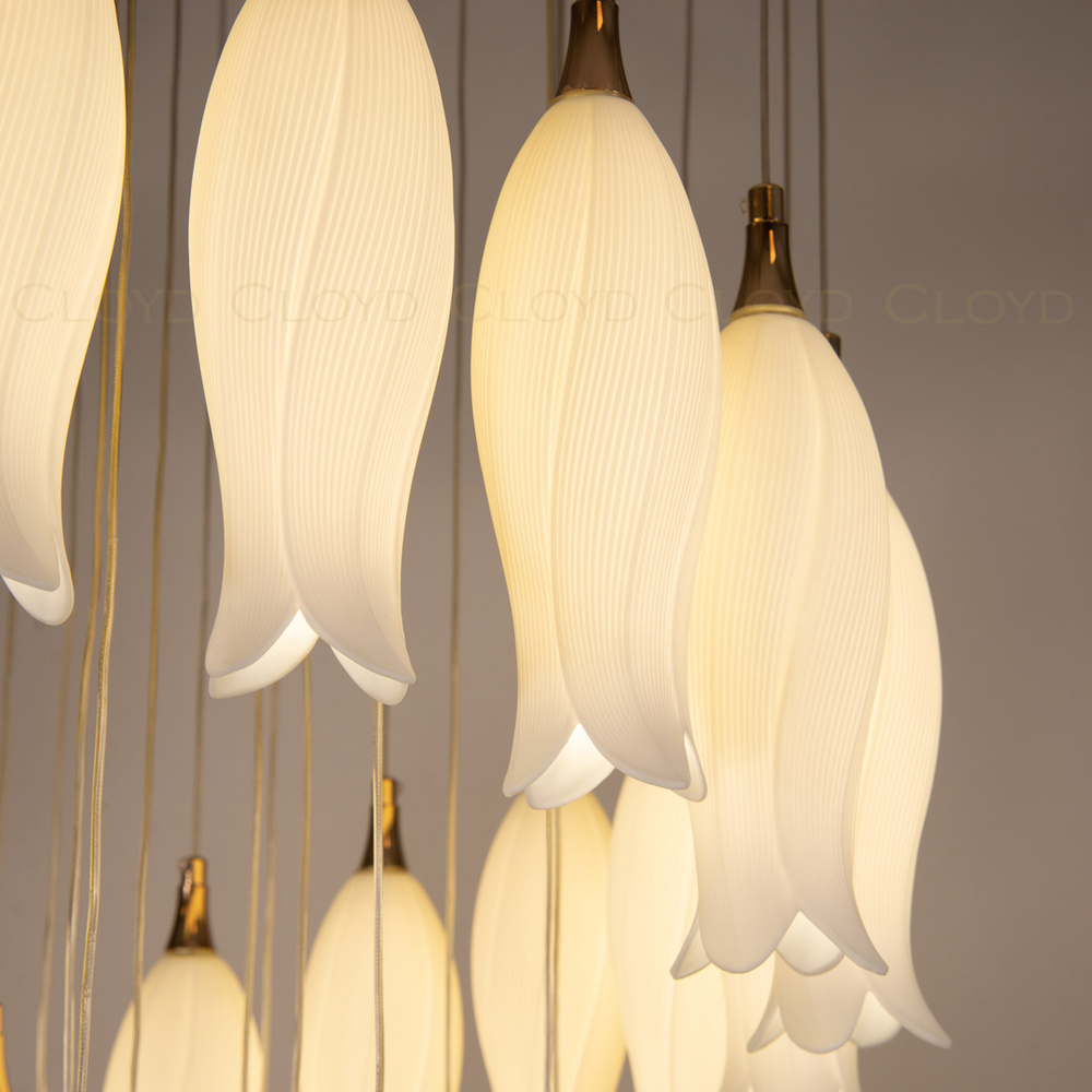 Люстра Cloyd ARGANA C31 / выс. 270 см - керамика - белый (арт.10812)