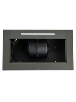 Вытяжка кухонная MACBI Perfa-60G-baf (GREY) серый, D150мм, 1200м3/ч, полновстраиваемая, мотор 230Ватт, стекло 60см, сенсорное управление + управление жестами