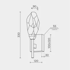 Настенный светильник MODESTYLE MS.89126.01 GD