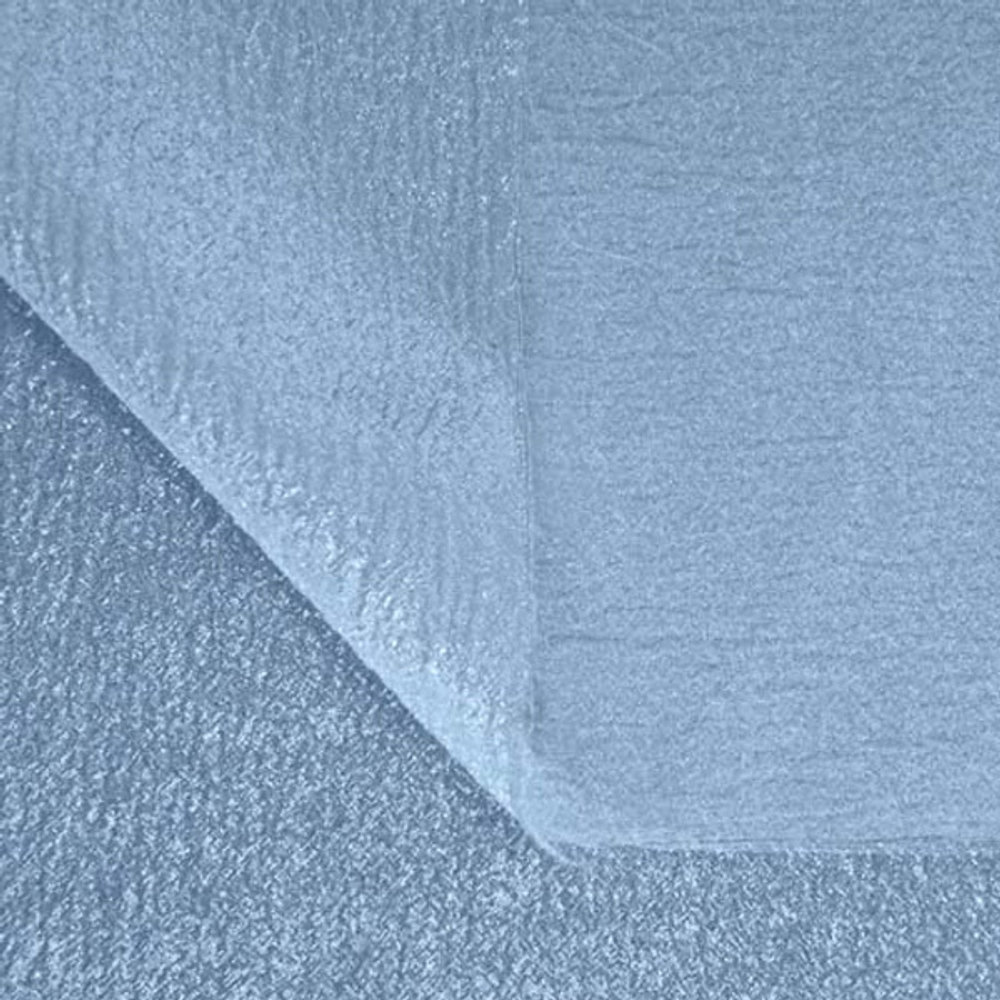 Органза креш, 43 г/м2, 150 см, светлый голубой