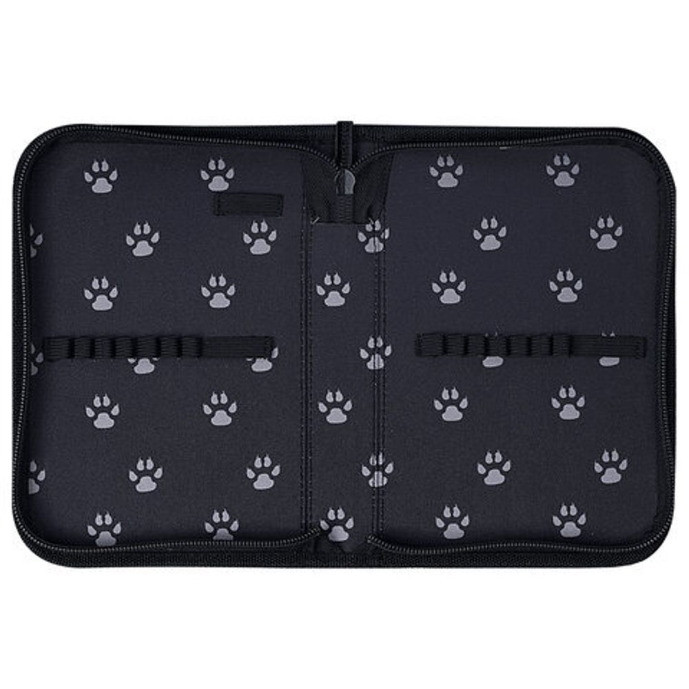 Пенал BRAUBERG, 1 отделение, полиэстер, 21х14 см, "Gray wolf", 273520