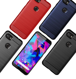 Чехол на Google Pixel3a XL цвет Red (красный), серия Carbon от Caseport