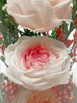 натуральные кустовые пионы в стекле, вакуум*