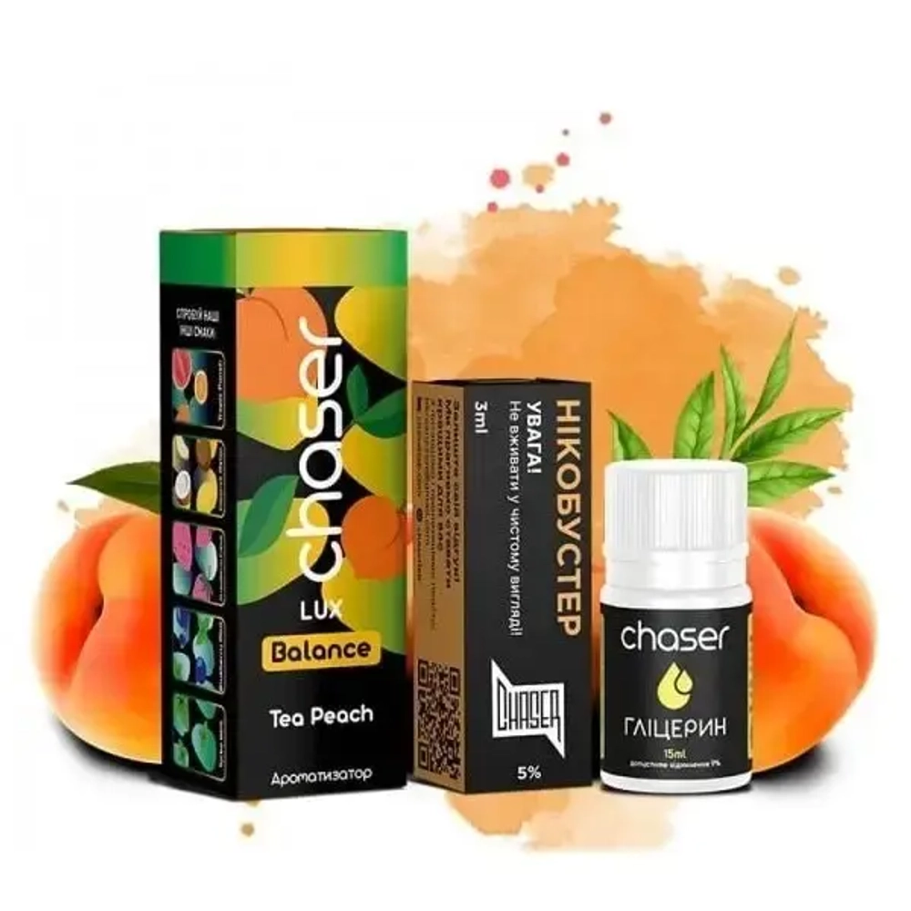Chaser LUX - Tea Peach (30ml, 5% nic)