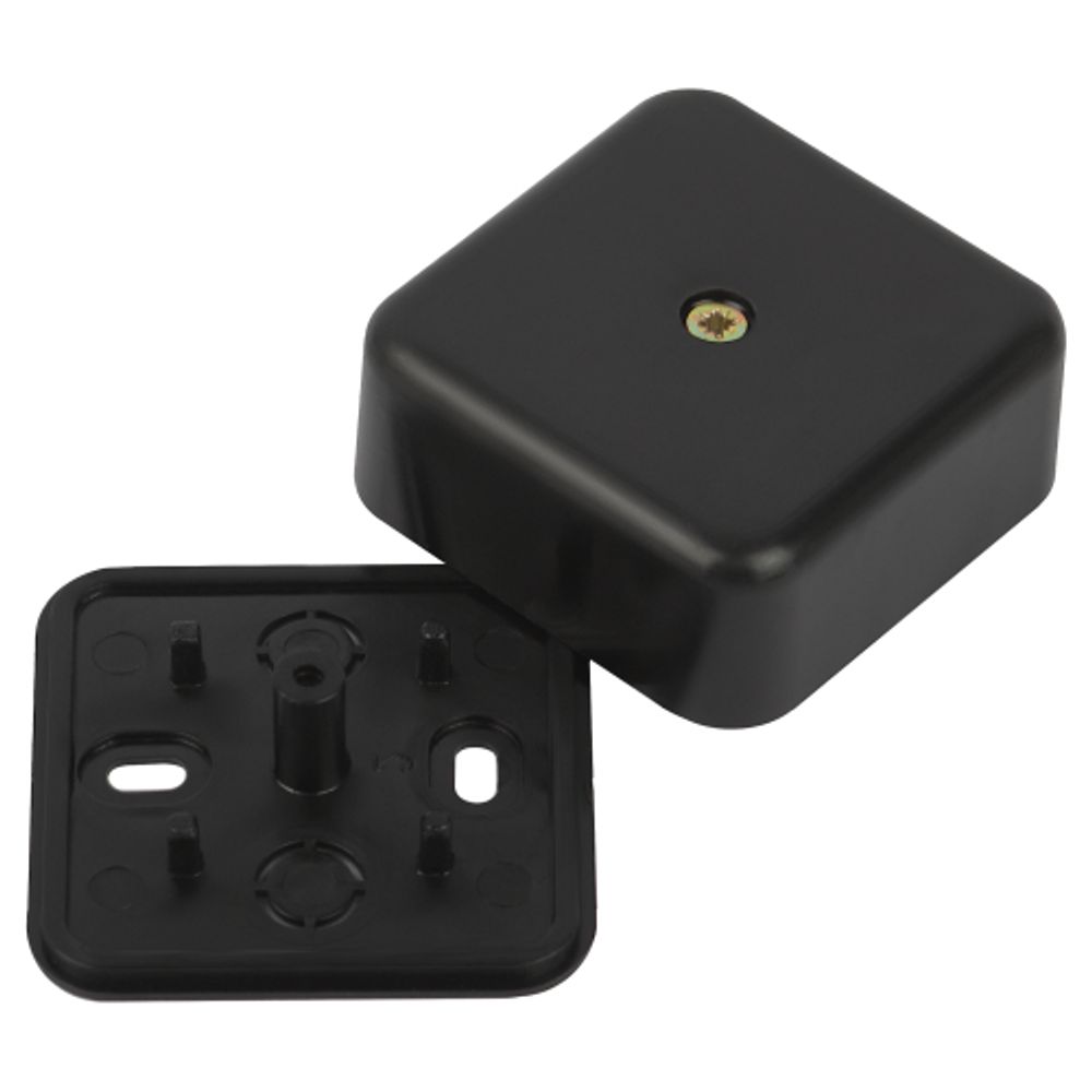 Распаячная коробка ЭРА BS-B-50-50-20 для кабель-канала черная 50х50х20мм IP40