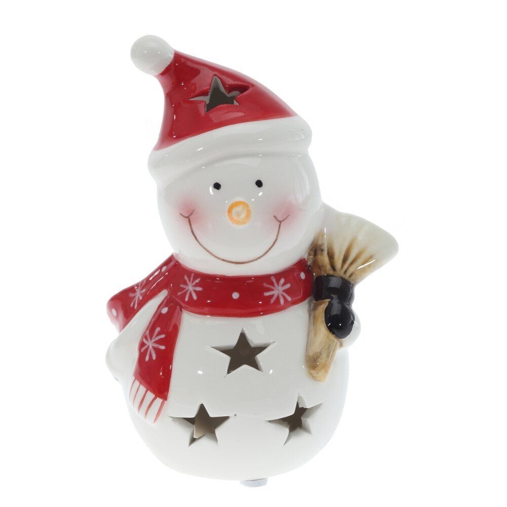 GAEM Фигурка декоративная "Снеговик" с подсветкой (LR44x2), L8 W7 H13,5 см
