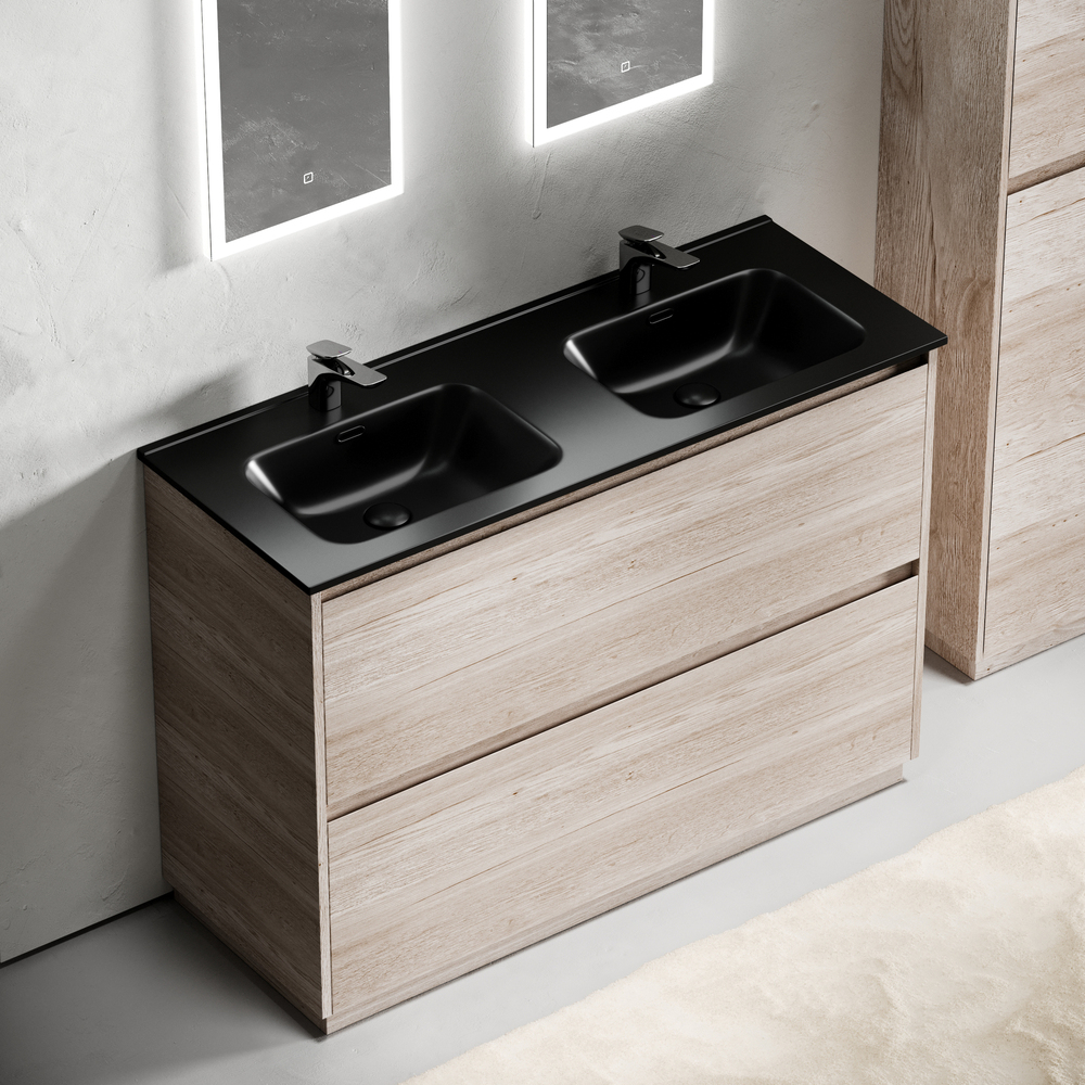 Тумба напольная под раковину Sancos Libra Floor, дуб галифакс натуральный 1190х450х840 мм