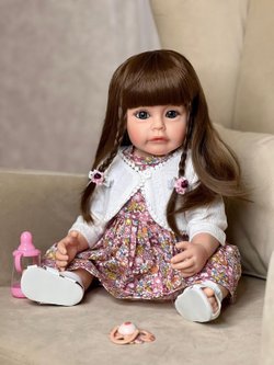 Кукла Реборн виниловая 55см в пакете (FA-108)