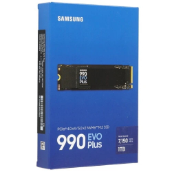 SSD диск Samsung SSD 1Tb 990 EVO Plus M.2 MZ-V9S1T0BW NVMe 2.0, PCIe 4.0 x4, V-NAND TLC