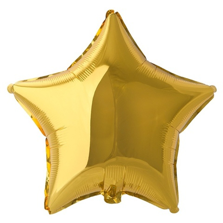 Фольгированная фигура, звезда, 18"/46СМ Металлик Gold