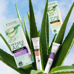 Eveline Cosmetics Organic Aloe+Collagen - гель против морщин вокруг глаз /   20  ml  / GTIN 5903416004738