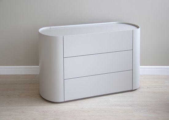 Комод Lagom 3 ящика ширина 120 см (серо-бежевый)